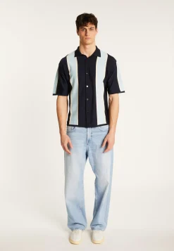 Montagut Le Fil Lumière®-Chemise en fil lumière - Massimo 05-Bleu marine