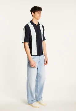 Montagut Le Fil Lumière®-Chemise en fil lumière - Massimo 05-Bleu marine