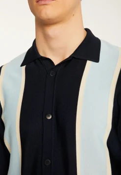 Montagut Le Fil Lumière®-Chemise en fil lumière - Massimo 05-Bleu marine