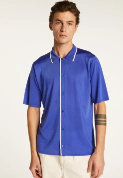 Montagut Le Fil Lumière®-Chemise en fil lumière - Mezzo 48-Bleu roi