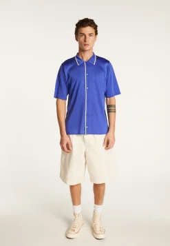 Montagut Le Fil Lumière®-Chemise en fil lumière - Mezzo 48-Bleu roi