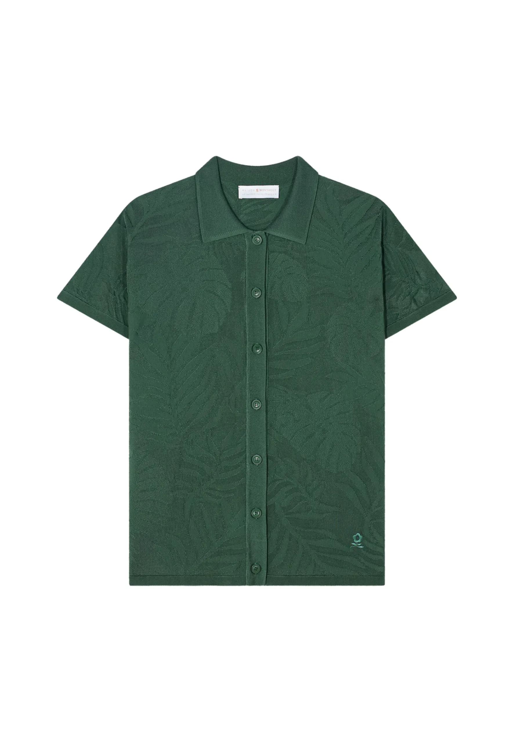 Montagut Le Fil Lumière®-Chemise en Fil Lumière à motifs - Ivyck 21-Vert foncé