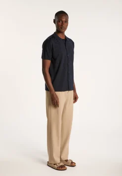 Montagut Le Fil Lumière®-Chemise en Fil Lumière à motifs - Ivyck 05-Bleu marine