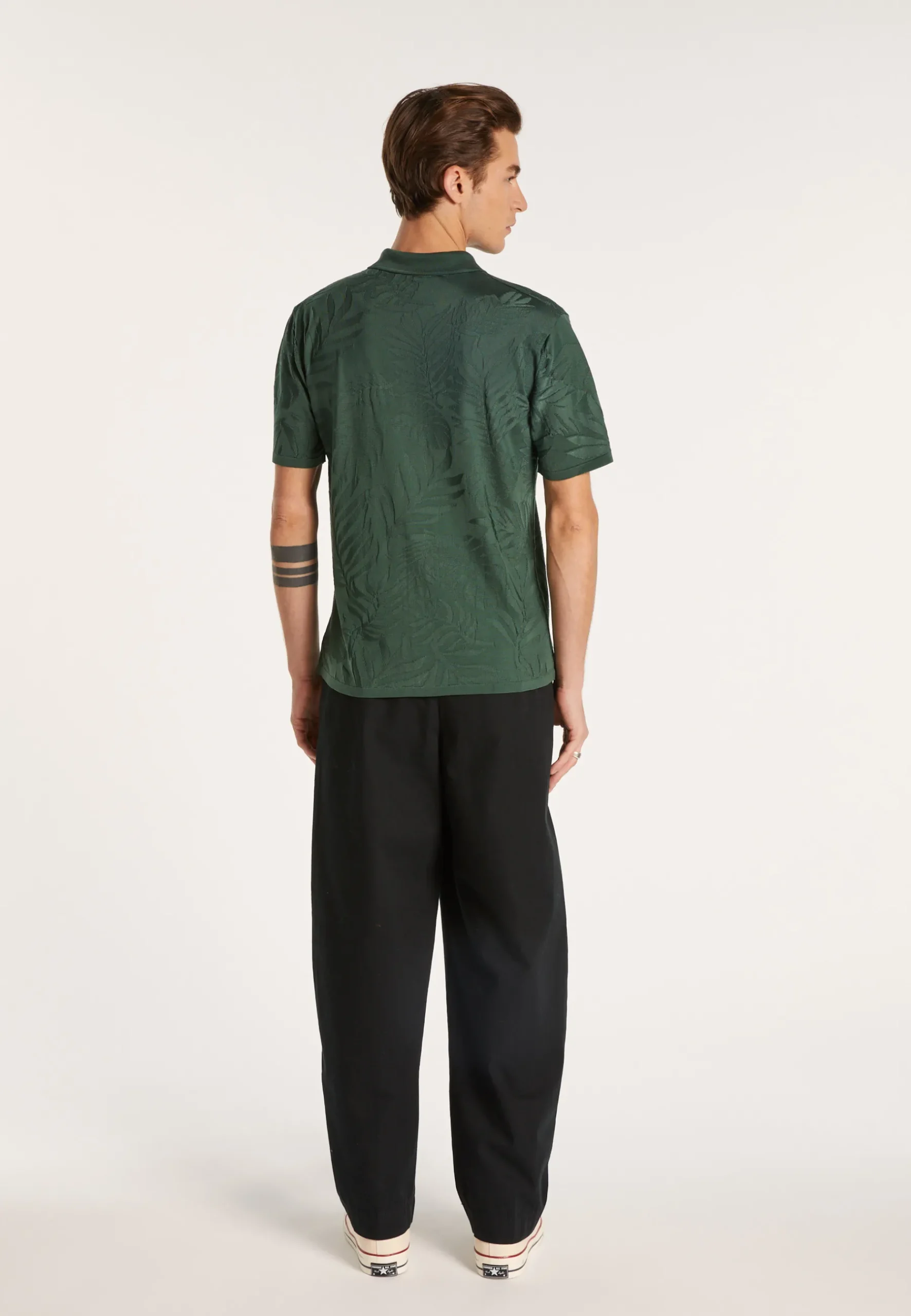 Montagut Le Fil Lumière®-Chemise en Fil Lumière à motifs - Ivyck 21-Vert foncé