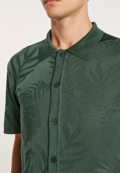 Montagut Le Fil Lumière®-Chemise en Fil Lumière à motifs - Ivyck 21-Vert foncé