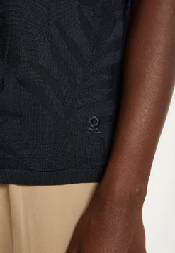 Montagut Le Fil Lumière®-Chemise en Fil Lumière à motifs - Ivyck 05-Bleu marine