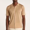 Montagut Le Fil Lumière® | Le Fil Lumière®-Chemise en Fil lumière - Roman 13-Beige moyen