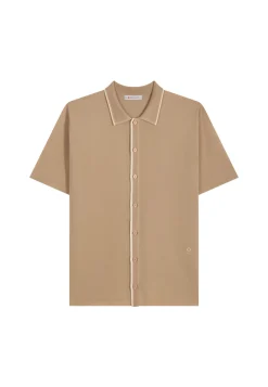 Montagut Le Fil Lumière® | Le Fil Lumière®-Chemise en Fil lumière - Roman 13-Beige moyen