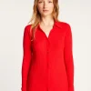 Montagut Vestes Et Cardigans-Chemise en laine mélangée - Reda 52-Rouge