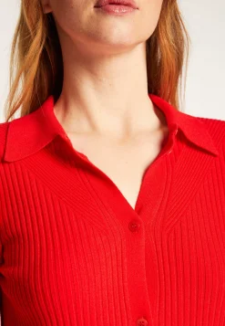Montagut Vestes Et Cardigans-Chemise en laine mélangée - Reda 52-Rouge