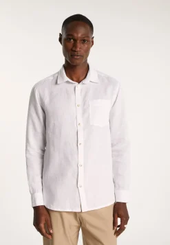 Montagut Chemises-Chemise en lin - Denver 02-Blanc