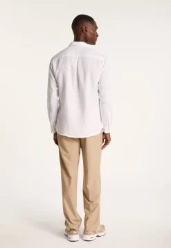 Montagut Chemises-Chemise en lin - Denver 02-Blanc