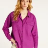 Montagut Chemisiers Et Polos-Chemise en lin - Tonya 16-Violet clair