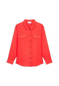 Montagut Chemisiers Et Polos-Chemise en lin - Tonya 52-Rouge