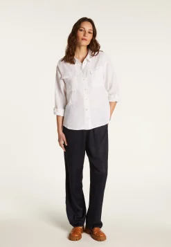 Montagut Chemisiers Et Polos-Chemise en lin - Tonya 82-Ecru