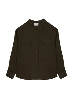 Montagut Chemisiers Et Polos-Chemise en lin - Tonya 83-Kaki