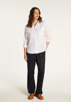 Montagut Chemisiers Et Polos-Chemise en lin - Tonya 82-Ecru