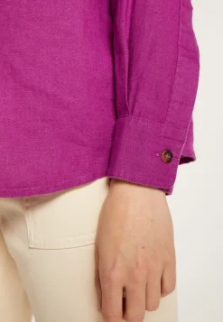 Montagut Chemisiers Et Polos-Chemise en lin - Tonya 16-Violet clair