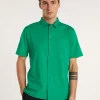 Montagut Chemises-Chemise manches courtes en coton - Laurier 22-Vert moyen