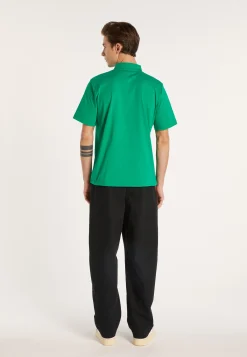 Montagut Chemises-Chemise manches courtes en coton - Laurier 22-Vert moyen