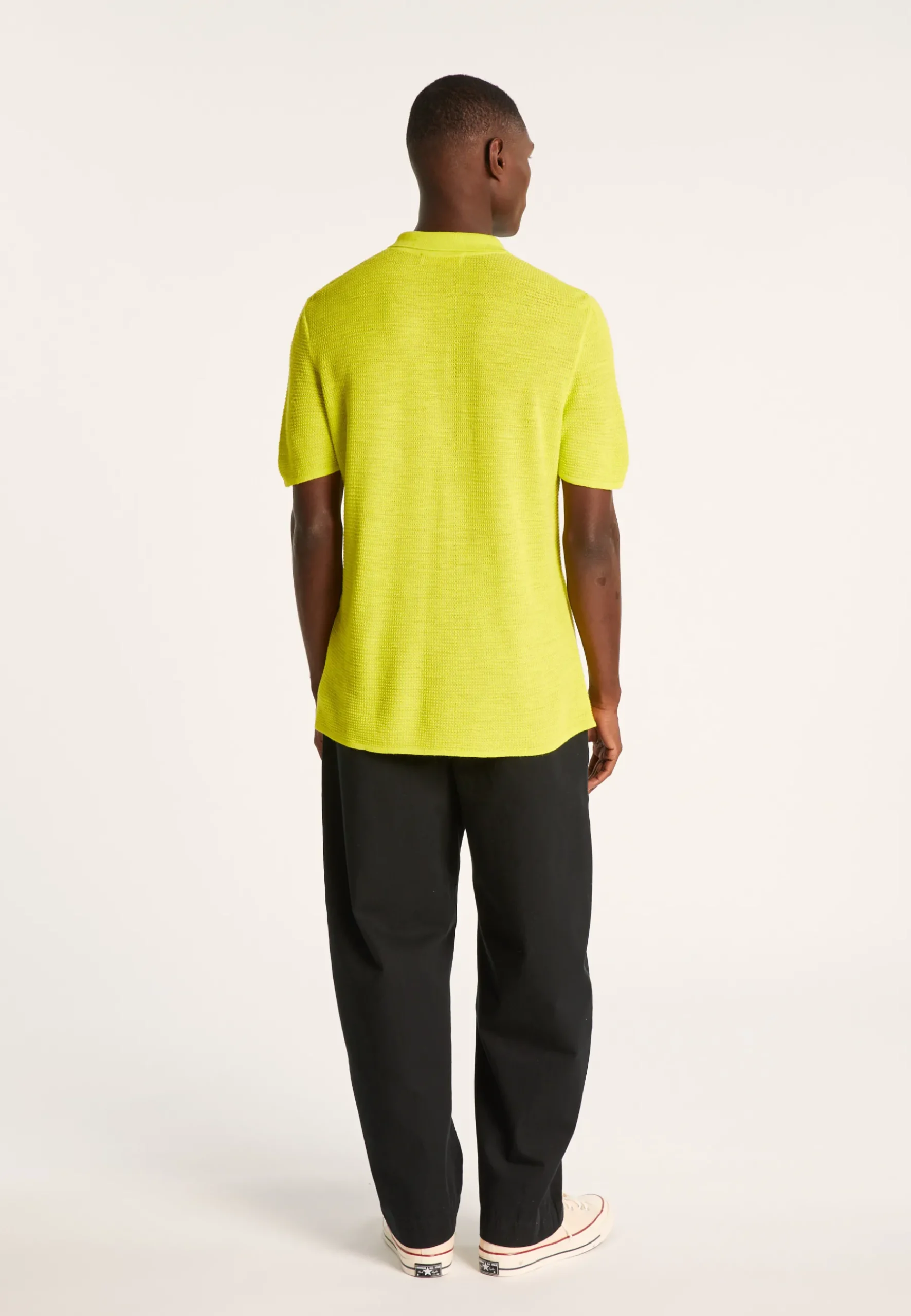 Montagut Chemises-Chemise manches courtes en lin flammé - Icarus 90-Vert anis