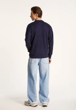 Montagut Chemises-Chemise manches longues en lin cachemire - Bazar 05-Bleu marine