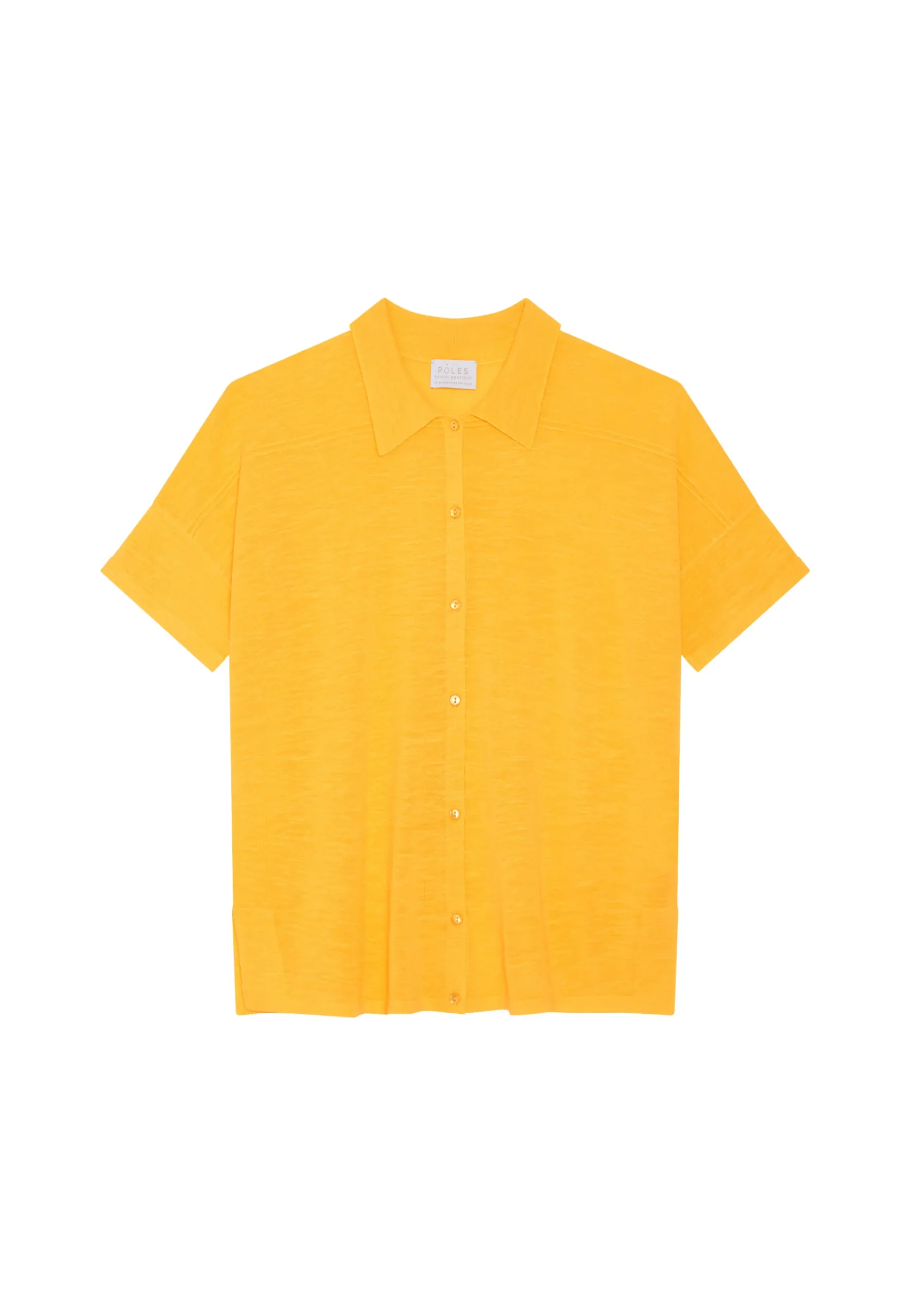Montagut T-Shirts Et Débardeurs-Chemisier en lin flammé - Pablito 08-Jaune