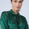 Montagut Chemisiers Et Polos-Chemisier en soie Maison Martin Morel - Parole 21-Vert foncé