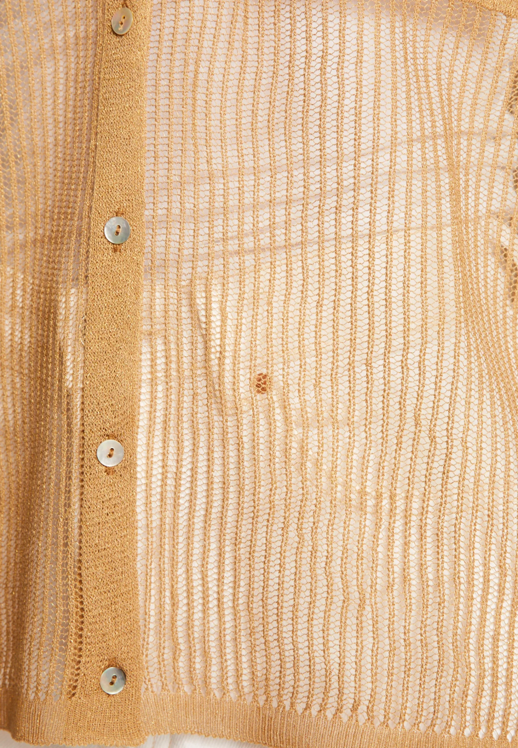 Montagut T-Shirts Et Débardeurs-Chemisier manches courtes effet irrisé - Stacy 14-Beige foncé