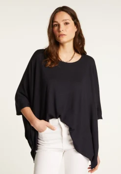 Montagut Vestes Et Cardigans-Châle en cachemire et soie - Demi 05-Bleu marine