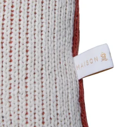 Montagut Coussins Et Plaids-Coussin avec logo en coton - Klara 46-Marron clair