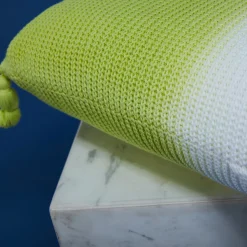 Montagut Coussins Et Plaids-Coussin effet tye and dye 90-Vert anis
