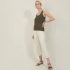 Montagut T-Shirts Et Débardeurs-Débardeur col rond effet irrisé - Ness 83-Kaki