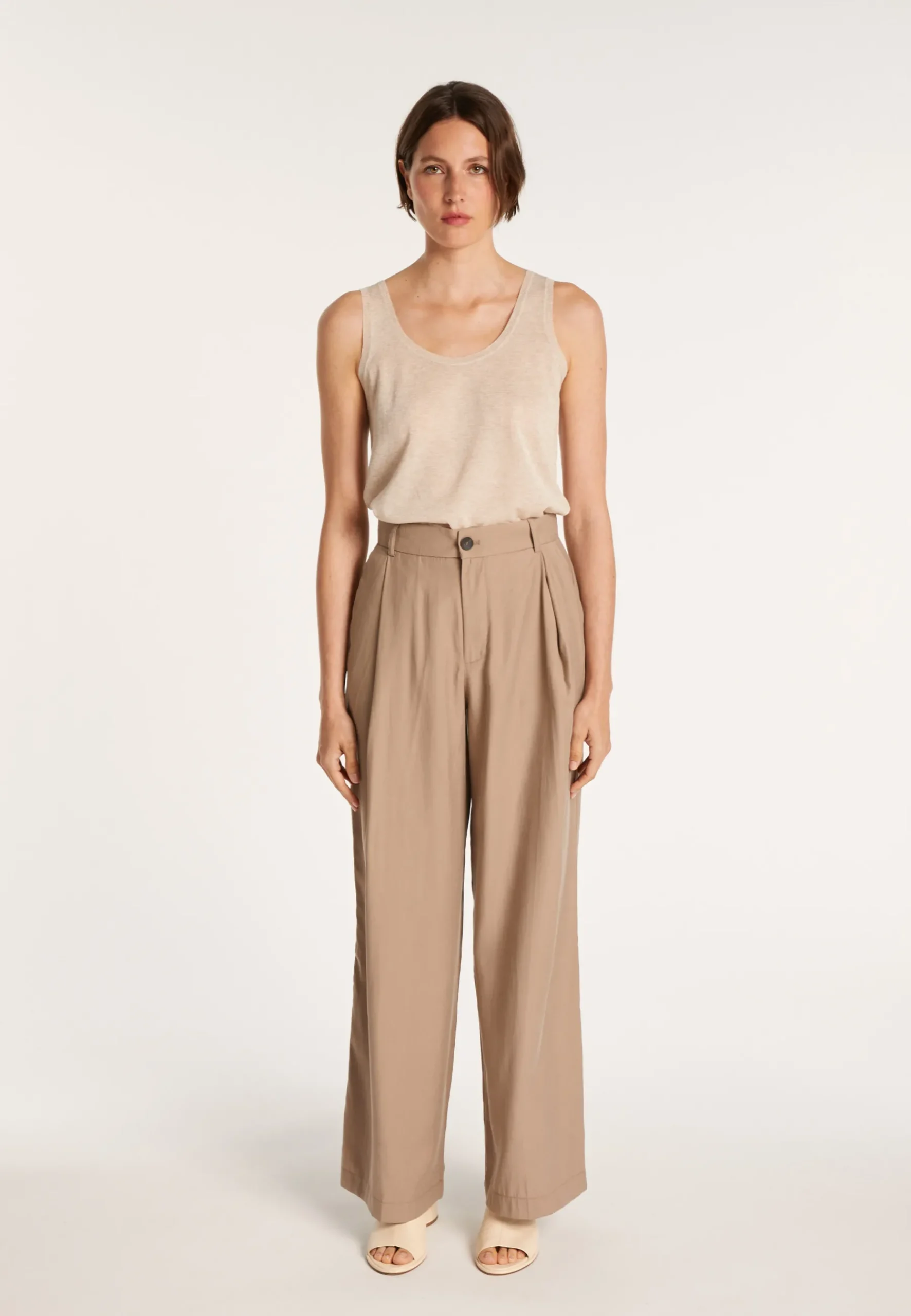 Montagut T-Shirts Et Débardeurs-Débardeur col rond effet irrisé - Ness 12-Beige clair