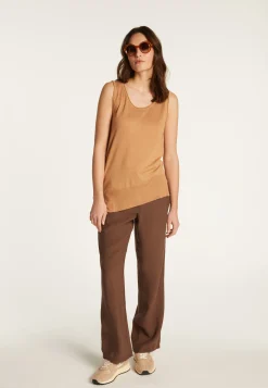 Montagut T-Shirts Et Débardeurs-Débardeur en cachemire et soie - Daisy 88-Camel