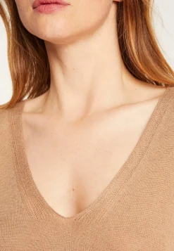 Montagut T-Shirts Et Débardeurs-Débardeur en fibre de bambou cachemire - Rianna 88-Camel