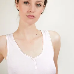 Montagut Les Incontournables-Débardeur en fibre de bambou cachemire - Aetim 24-Rose clair
