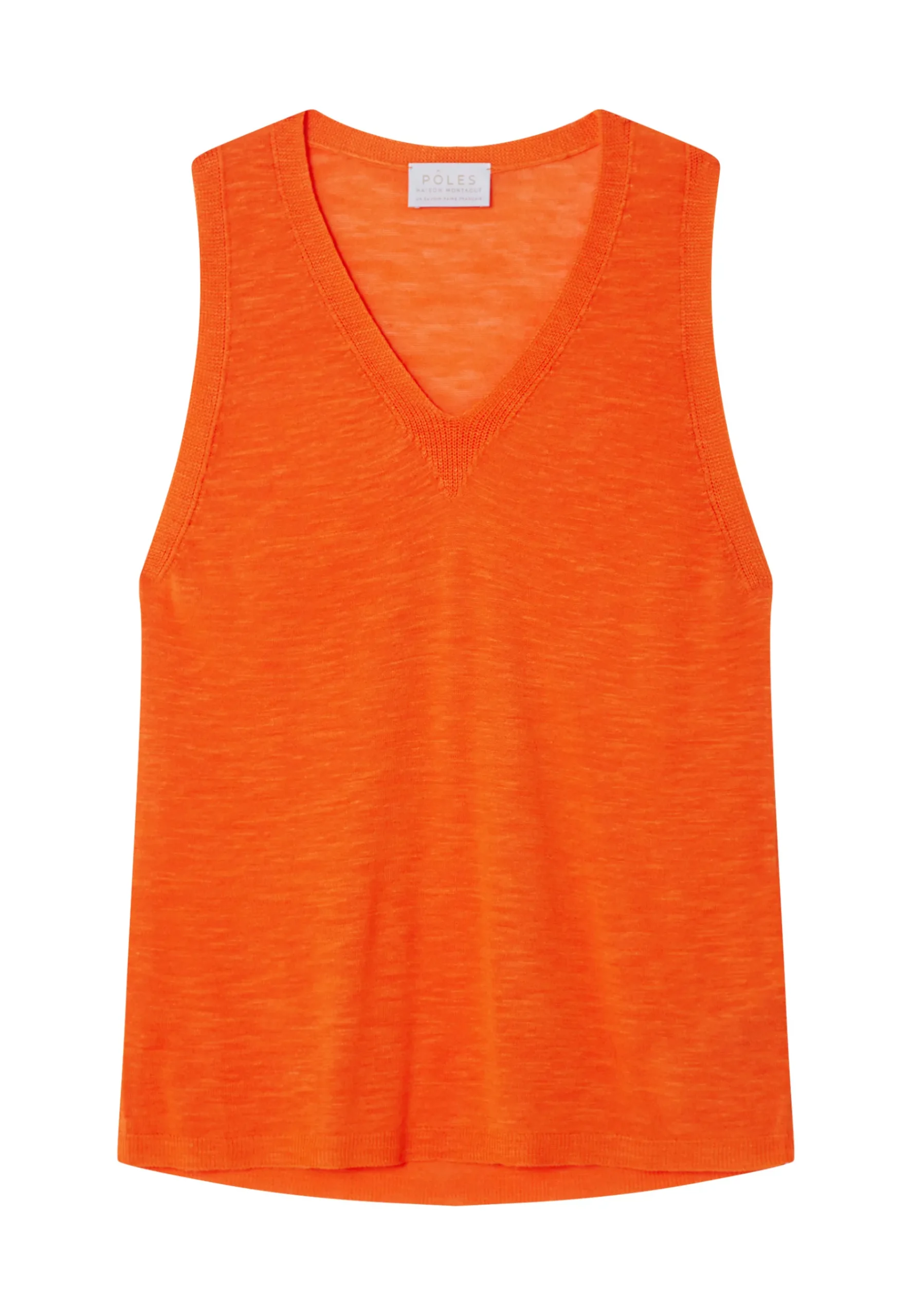 Montagut T-Shirts Et Débardeurs-Débardeur en lin flammé - Tahiti 15-Orange