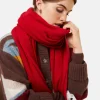 Montagut Accessoires-Echarpe unisexe en cachemire mélangé - Gabrias 52-Rouge