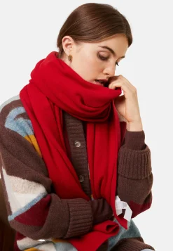 Montagut Accessoires-Echarpe unisexe en cachemire mélangé - Gabrias 52-Rouge