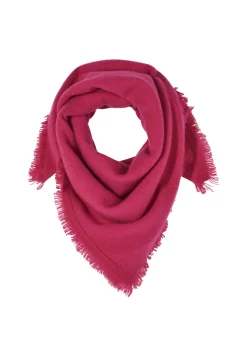 Montagut Accessoires-Foulard en cachemire - Lou 26-Rose foncé