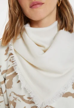 Montagut Accessoires | Accessoires-Foulard en cachemire - Lou 82-Ecru