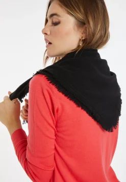 Montagut Accessoires-Foulard en cachemire - Lou 01-Noir