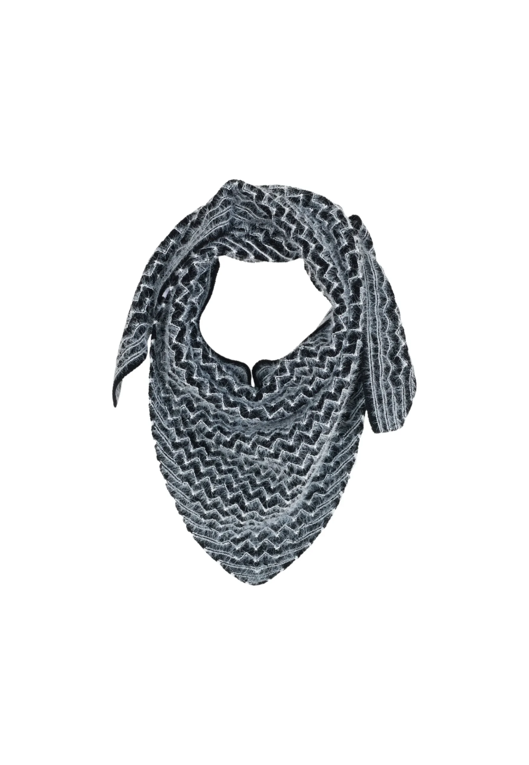 Montagut Accessoires-Foulard en laine - Lotte 01-Noir