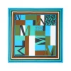 Montagut Accessoires-Foulard en soie - Levine 03-Bleu foncé