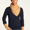 Montagut Accessoires | Accessoires-Foulard unisexe en cachemire - Lou 88-Camel