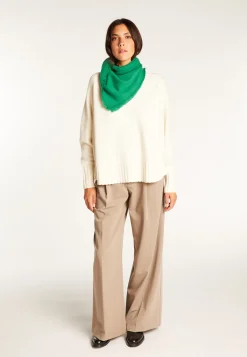 Montagut Accessoires-Foulard unisexe en cachemire - Lou 22-Vert moyen