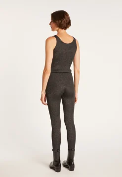 Montagut Pantalons Et Shorts-Fuseau en laine - Gita 01-Noir