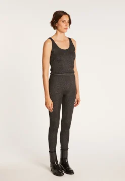 Montagut Pantalons Et Shorts-Fuseau en laine - Gita 01-Noir