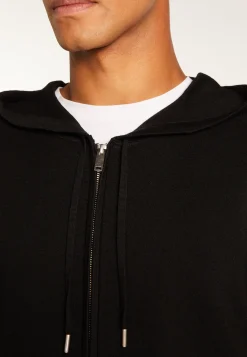 Montagut Vestes Et Cardigans-Gilet à capuche en laine mélangée - Theo 01-Noir